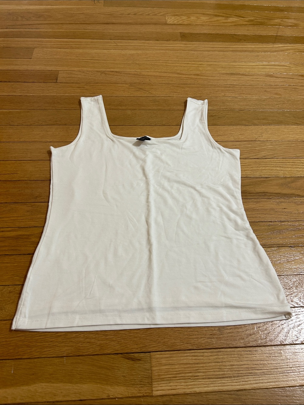 Ann Taylor Factory White Scoop Neck Tank